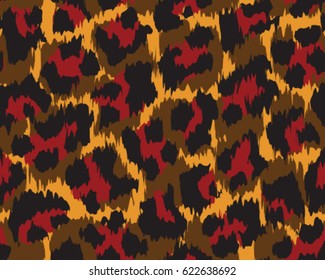 Leopard pattern, vector, illustration, seamless, print, wallpaper, background, texture