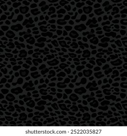 
leopard pattern vector seamless background, animal dark black print for textile