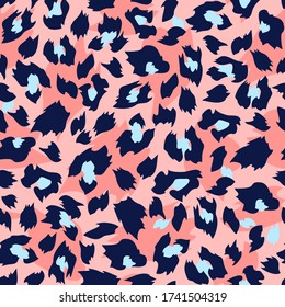 Leopard pattern. Vector skin leopard seamless pattern for textile, fabric, wallpaper,print wrapping paper, poster, background, web. Wild animal skin print. Realistic animal texture. Fashion textile