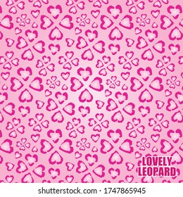 leopardo rosa, leopardo rosa, corazón, rosa, patrón animal, patrón cardíaco, patrón giratorio, 