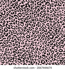 leopard pink skin pattern. vector print. seamless pattern for clothing or print