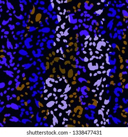 Leopard print animal skin pattern. Bright seamless pattern with leopard texture. Animal pattern.