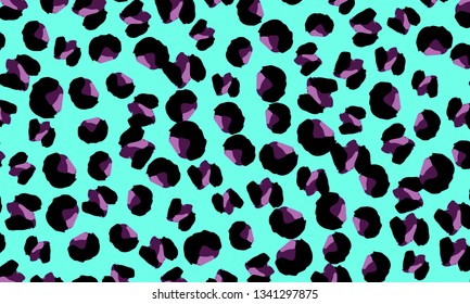 Leopard print. Animal skin pattern. Leopard texture. Panther skin background. Vector.