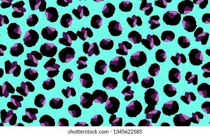 Leopard print. Animal skin pattern. Leopard texture. Panther skin background. Vector.