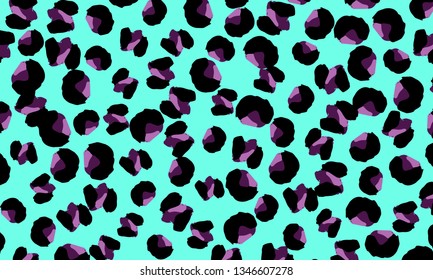 Leopard print. Animal skin pattern. Leopard texture. Panther skin background. Vector.