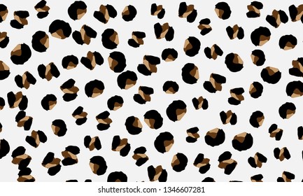 Leopard print. Animal skin pattern. Leopard texture. Panther skin background. Vector.