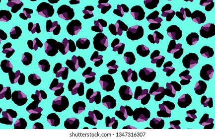 Leopard print. Animal skin pattern. Leopard texture. Panther skin background. Vector.