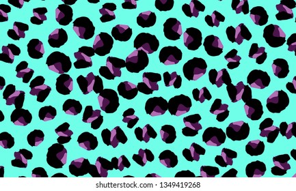 Leopard print. Animal skin pattern. Leopard texture. Panther skin background. Vector.