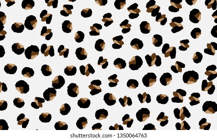 Leopard print. Animal skin pattern. Leopard texture. Panther skin background. Vector.