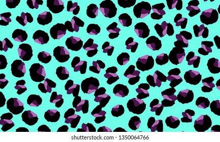 Leopard print. Animal skin pattern. Leopard texture. Panther skin background. Vector.