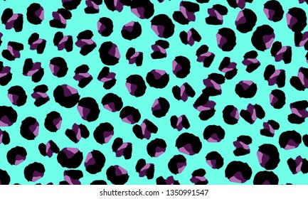 Leopard print. Animal skin pattern. Leopard texture. Panther skin background. Vector.