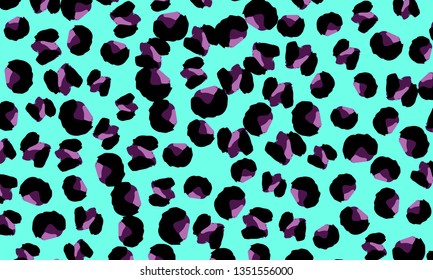 Leopard print. Animal skin pattern. Leopard texture. Panther skin background. Vector.