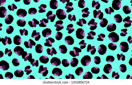 Leopard print. Animal skin pattern. Leopard texture. Panther skin background. Vector.