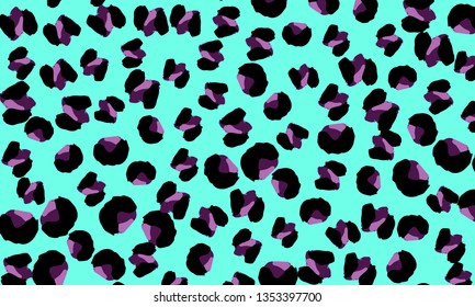 Leopard print. Animal skin pattern. Leopard texture. Panther skin background. Vector.