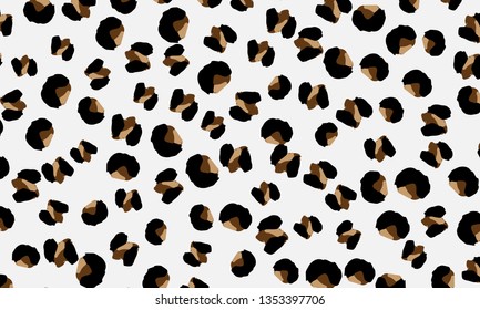 Leopard print. Animal skin pattern. Leopard texture. Panther skin background. Vector.