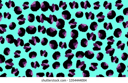 Leopard print. Animal skin pattern. Leopard texture. Panther skin background. Vector.