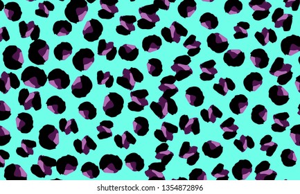 Leopard print. Animal skin pattern. Leopard texture. Panther skin background. Vector.