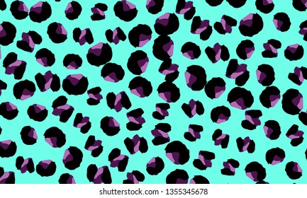 Leopard print. Animal skin pattern. Leopard texture. Panther skin background. Vector.