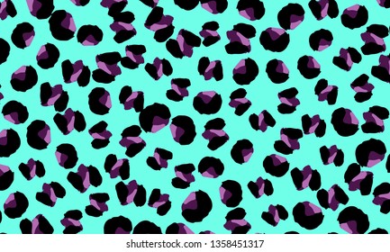 Leopard print. Animal skin pattern. Leopard texture. Panther skin background. Vector.