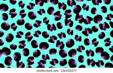 Leopard print. Animal skin pattern. Leopard texture. Panther skin background. Vector.