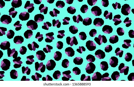 Leopard print. Animal skin pattern. Leopard texture. Panther skin background. Vector.