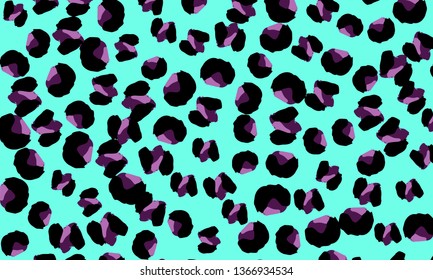 Leopard print. Animal skin pattern. Leopard texture. Panther skin background. Vector.