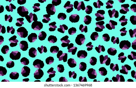 Leopard print. Animal skin pattern. Leopard texture. Panther skin background. Vector.
