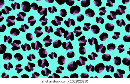 Leopard print. Animal skin pattern. Leopard texture. Panther skin background. Vector.