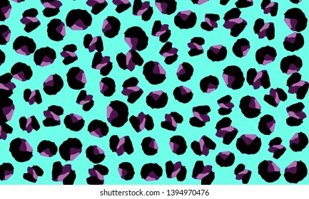 Leopard print. Animal skin pattern. Leopard texture. Panther skin background. Vector.