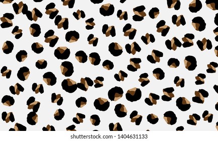 Leopard print. Animal skin pattern. Leopard texture. Panther skin background. Vector.