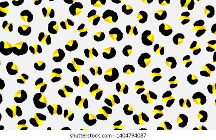 Leopard print. Animal skin pattern. Leopard texture. Panther skin background. Vector.
