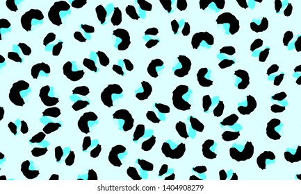 Leopard print. Animal skin pattern. Leopard texture. Panther skin background. Vector.