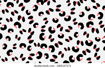 Leopard print. Animal skin pattern. Leopard texture. Panther skin background. Vector.