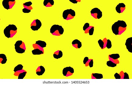 Leopard print. Animal skin pattern. Leopard texture. Panther skin background. Vector.