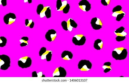 Leopard print. Animal skin pattern. Leopard texture. Panther skin background. Vector.