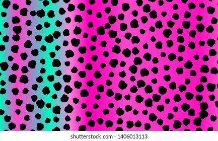 Leopard print. Animal skin pattern. Leopard texture. Panther skin background. Vector.