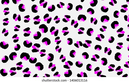 Leopard print. Animal skin pattern. Leopard texture. Panther skin background. Vector.