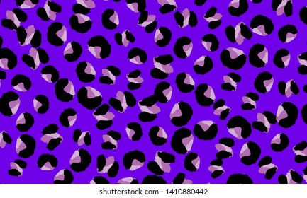 Leopard print. Animal skin pattern. Leopard texture. Panther skin background. Vector.