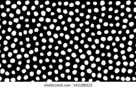 Leopard print. Animal skin pattern. Black leopard pattern. Panther skin background. Vector.