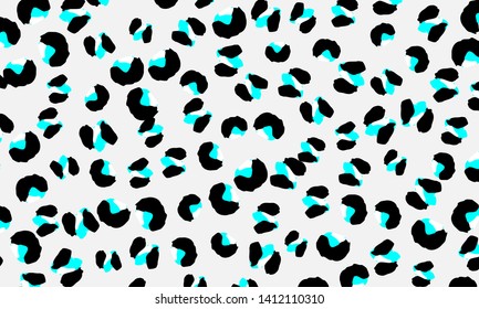 Leopard print. Animal skin pattern. Leopard texture. Panther skin background. Vector.