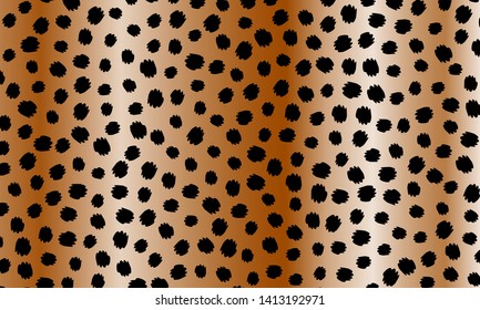 Leopard print. Animal skin pattern. Leopard texture. Panther skin background. Vector.
