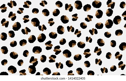 Leopard print. Animal skin pattern. Leopard texture. Panther skin background. Vector.