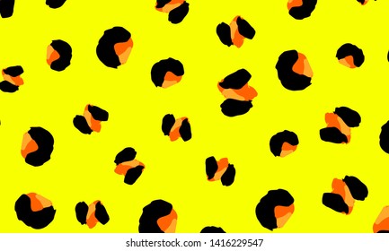 Leopard print. Animal skin pattern. Leopard texture. Panther skin background. Vector.