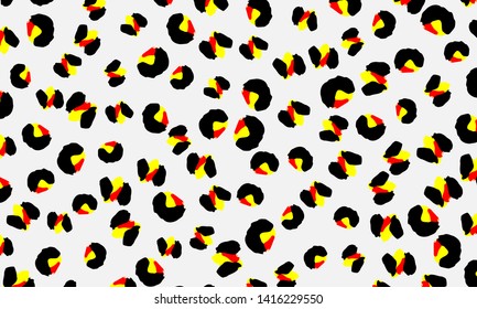 Leopard print. Animal skin pattern. Leopard texture. Panther skin background. Vector.