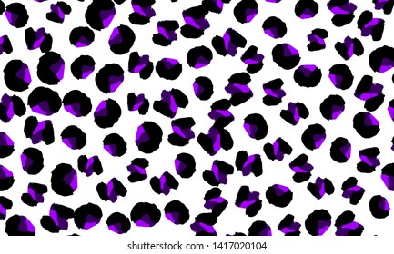 Leopard print. Animal skin pattern. Leopard texture. Panther skin background. Vector.