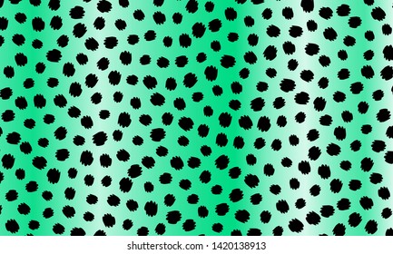 Leopard print. Animal skin pattern. Leopard texture. Panther skin background. Vector.