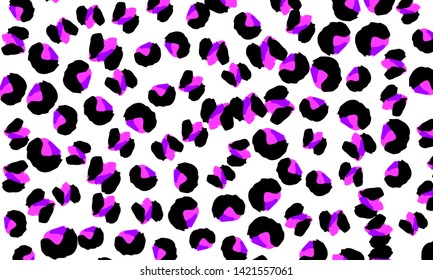 Leopard print. Animal skin pattern. Leopard texture. Panther skin background. Vector.