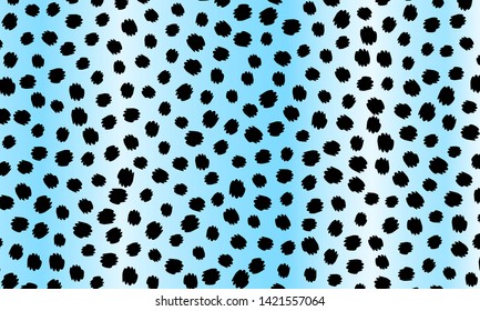 Leopard print. Animal skin pattern. Leopard texture. Panther skin background. Vector.