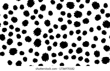 Leopard print. Animal skin pattern. Leopard texture. Panther skin background. Vector.