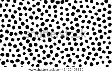Leopard print. Animal skin pattern. Black leopard pattern. Panther skin background. Vector.
